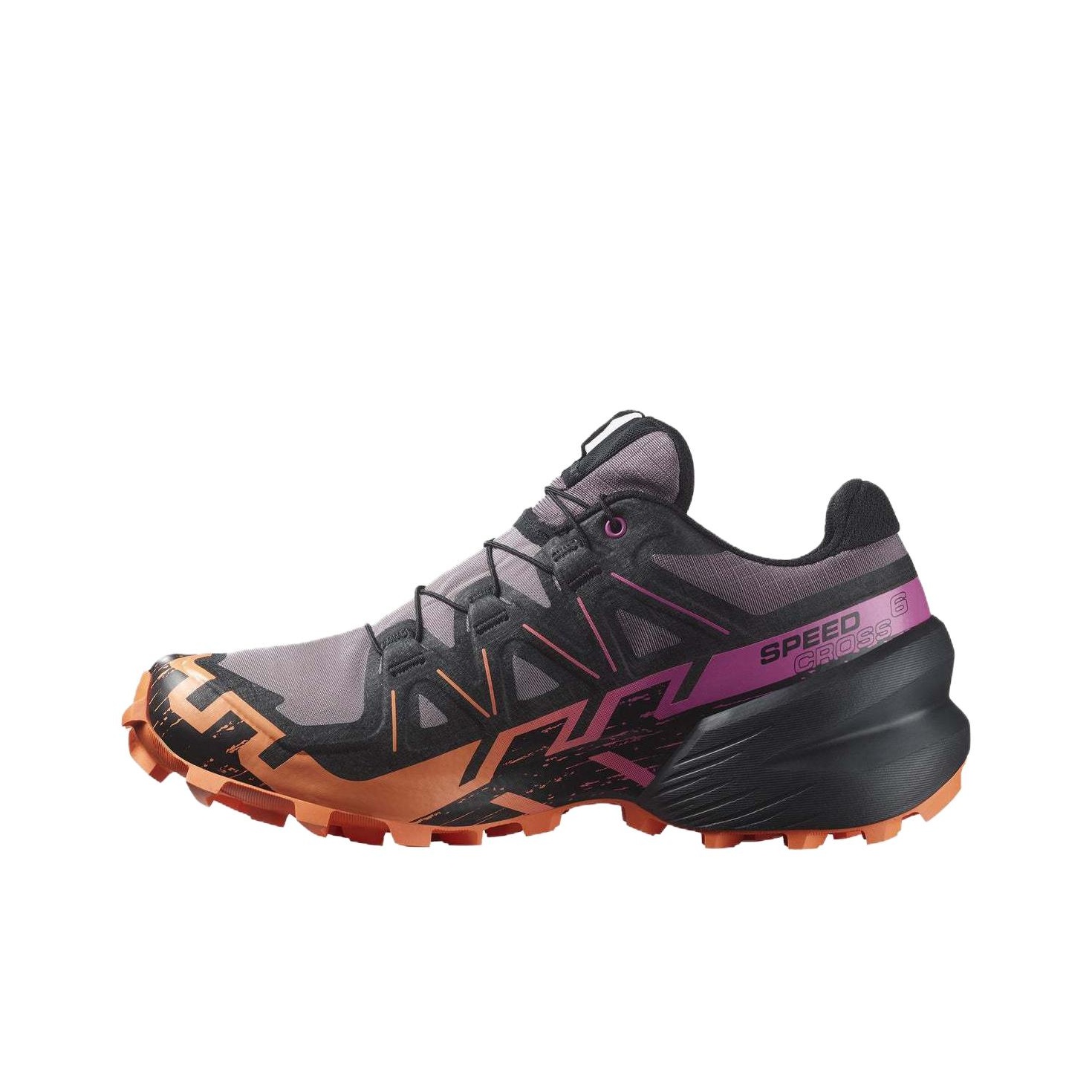 Salomon Shoes Speedcross 6 - ซาโลมอน สปีดครอส 6 รองเท้าวิ่งที่สวมใส่สบายสำหรับผู้หญิง สีม่วง สีดำ