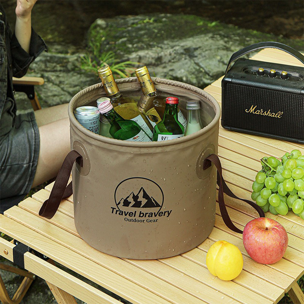 Water Bag Collapsible - ถังน้ำพับได้แบบพกพาสำหรับใช้งานกลางแจ้ง ขนาด 10 ลิตร/20 ลิตร พร้อมหูหิ้วเสริมความแข็งแรง
