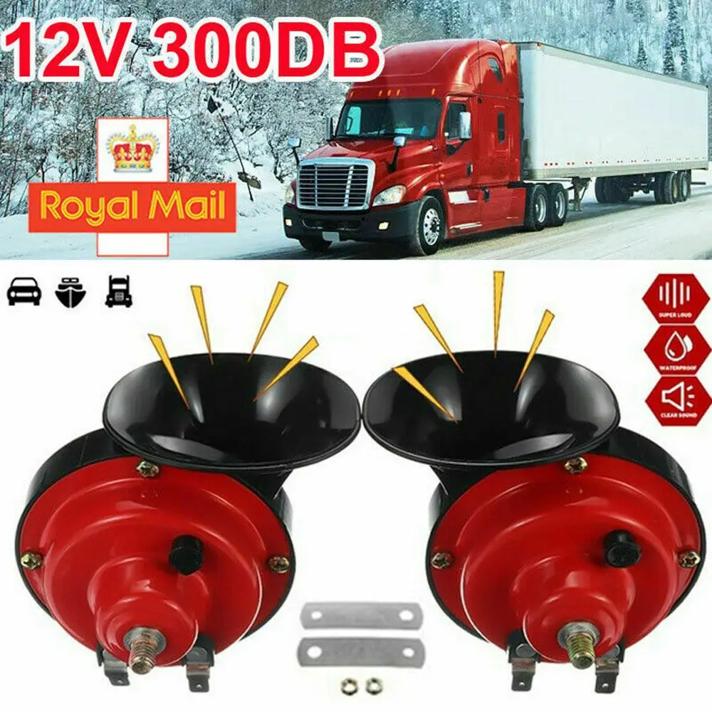 แตรรถดัง 12V: 1/2 ชิ้น 300 DB  - Emergency Whistle Loud บทวิจารณ์และราคา