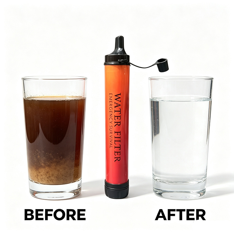 หลอดกรองน้ำขนาดเล็กสำหรับใช้งา - Water Purification Straw บทวิจารณ์และราคา